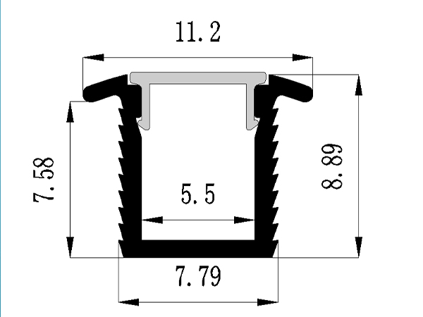 LED cabinet aluminum profile