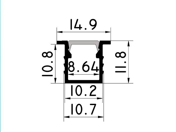LED cabinet aluminum profile